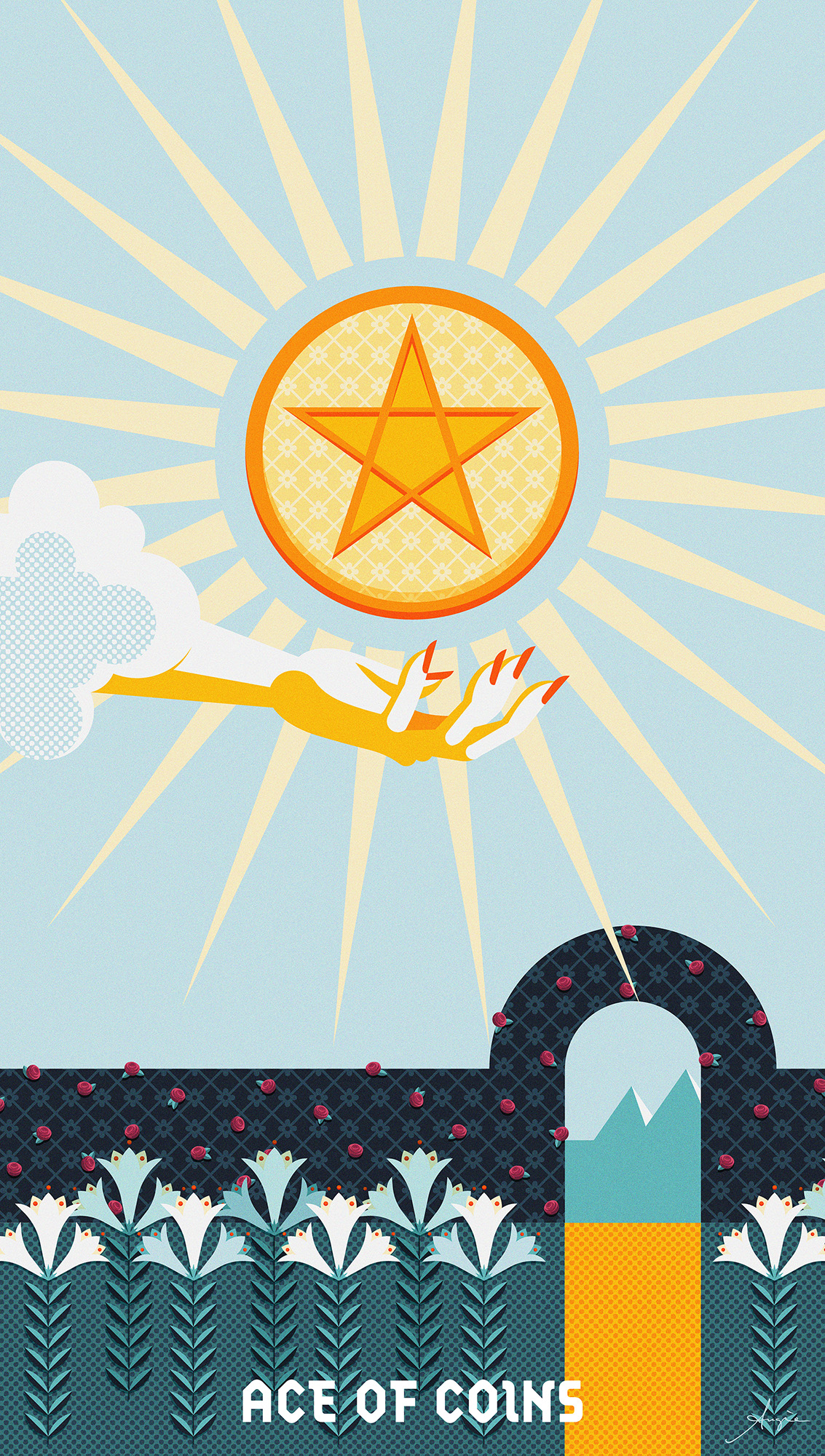 Tarot Deck: Ace of Coins Tarot Deck: Ace of Coins