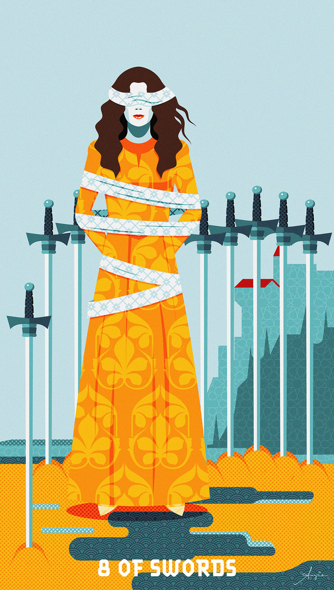 Tarot Deck: 8 of Swords
