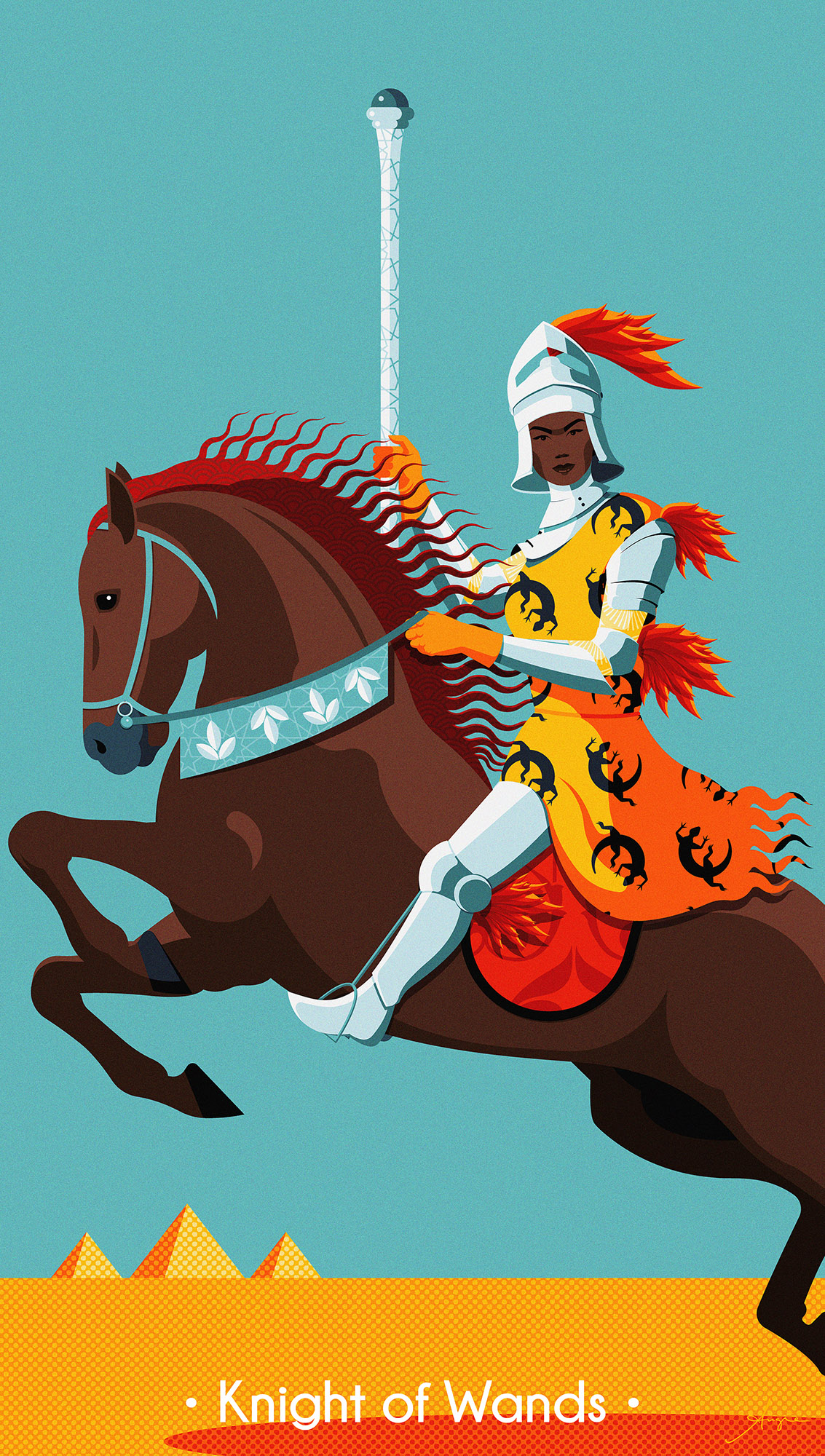 Tarot Deck: Knight of Wands