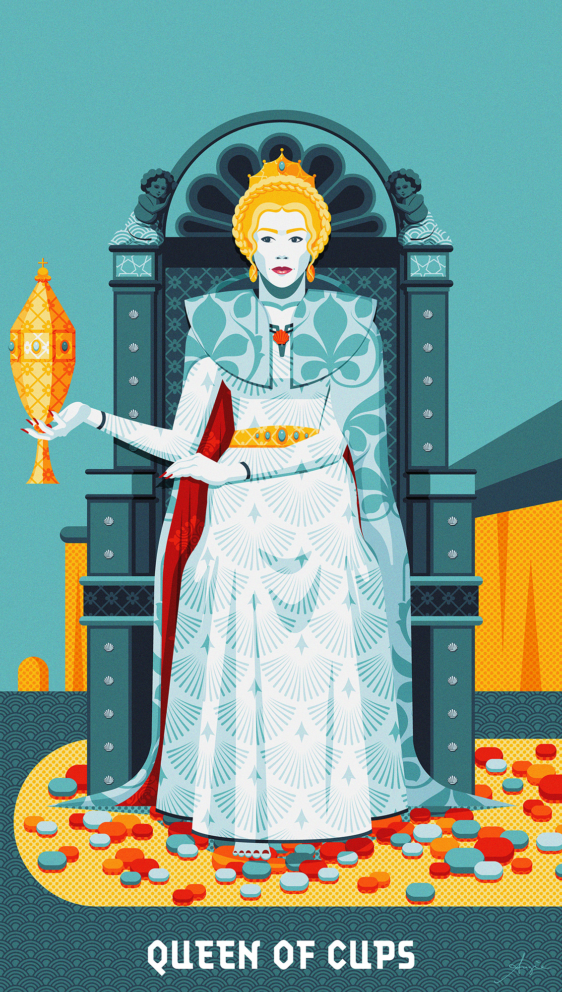 Tarot Deck: Queen of Cups Tarot Deck: Queen of Cups