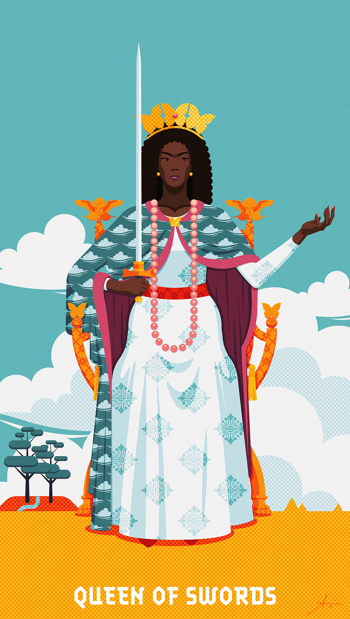 Tarot Deck: Queen of Swords