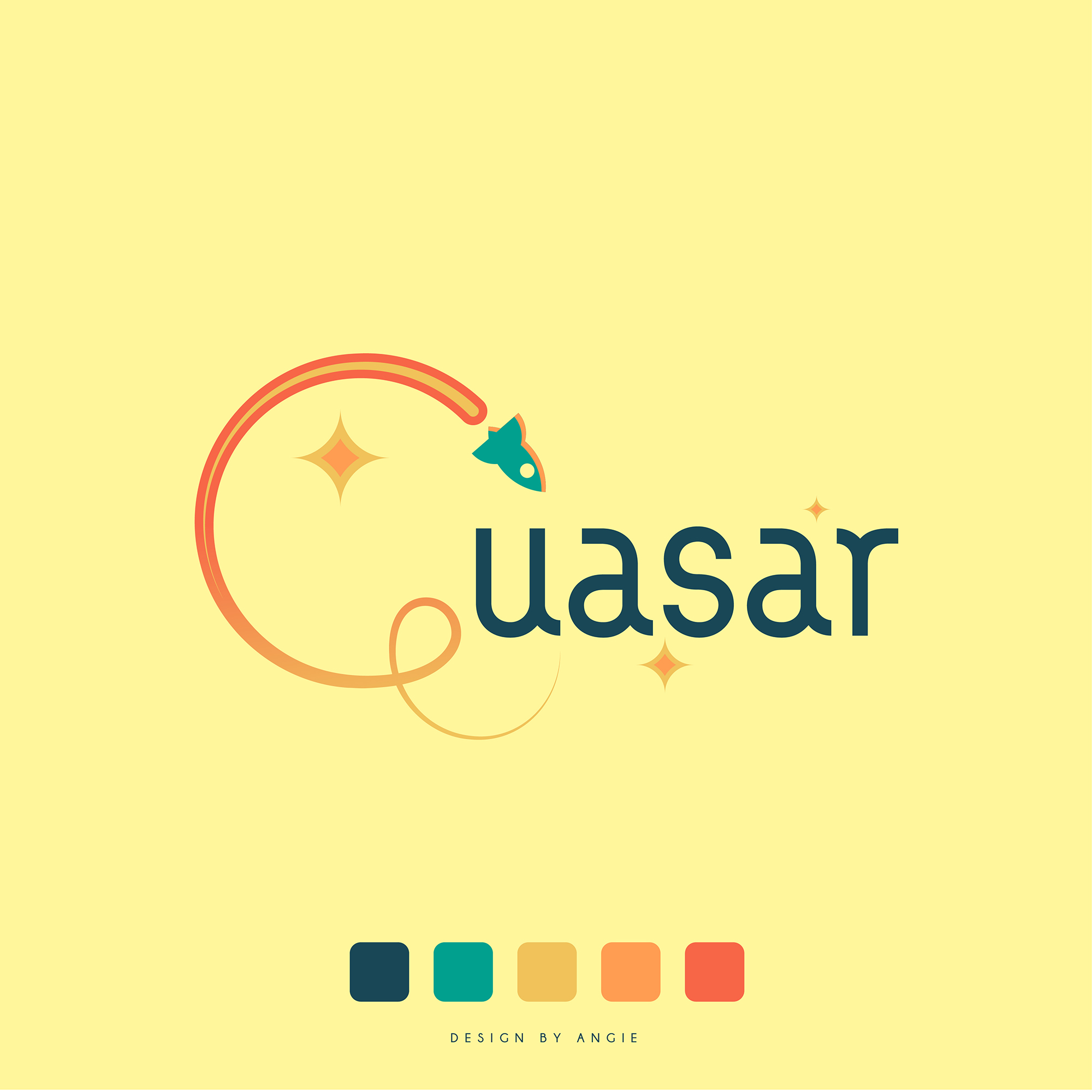 Quasar Logo - Daily Logo Challenge Quasar Logo - Daily Logo Challenge