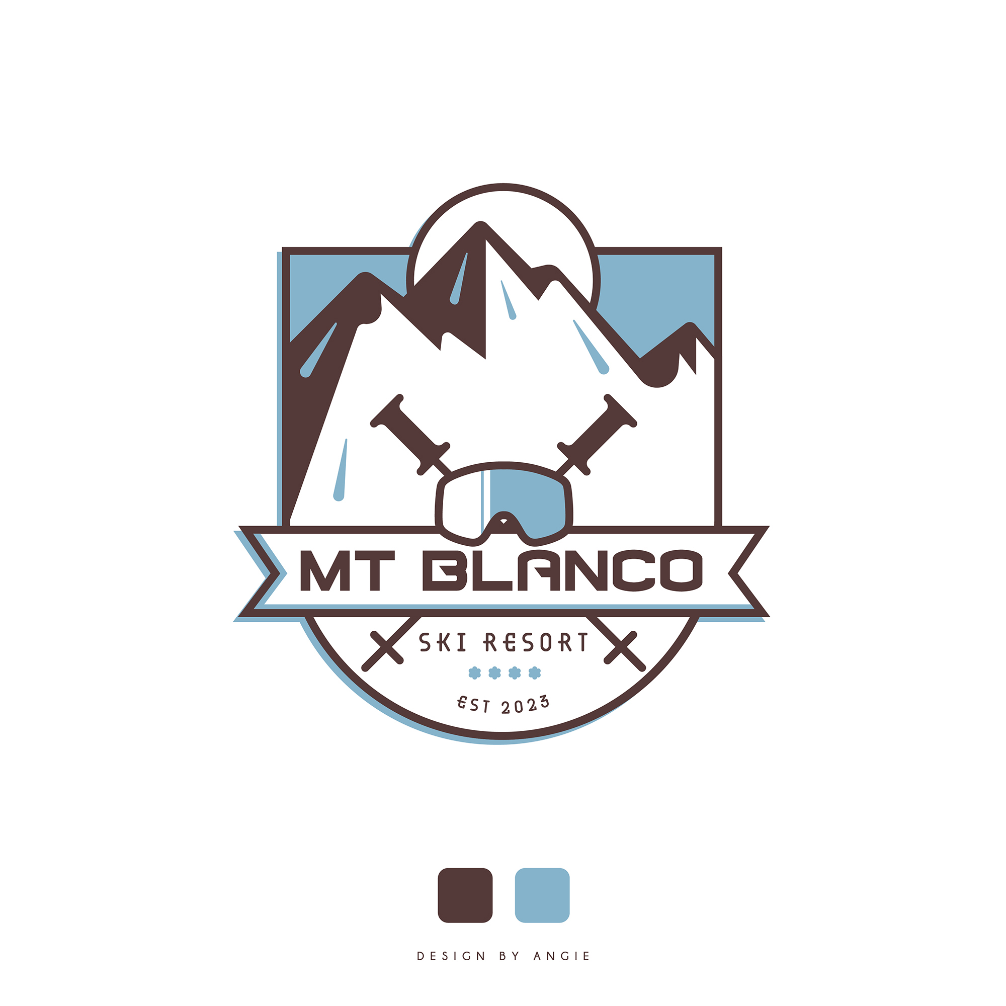 Mt Blanco Logo - Daily Logo Challenge Mt Blanco Logo - Daily Logo Challenge