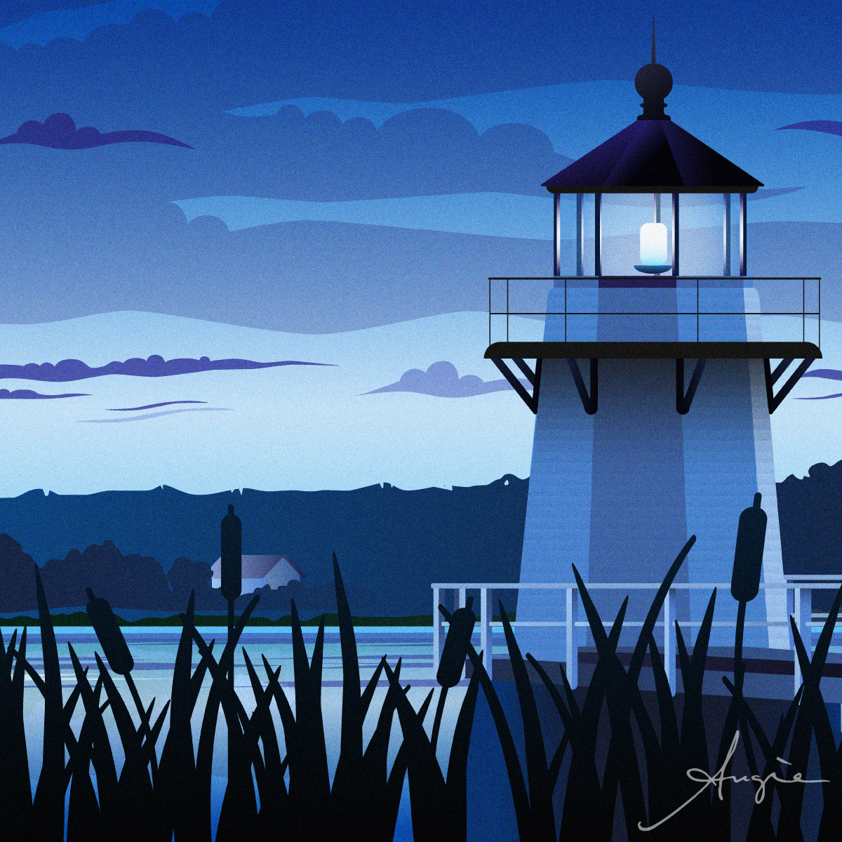 Lighthouse at Dawn Lighthouse at Dawn