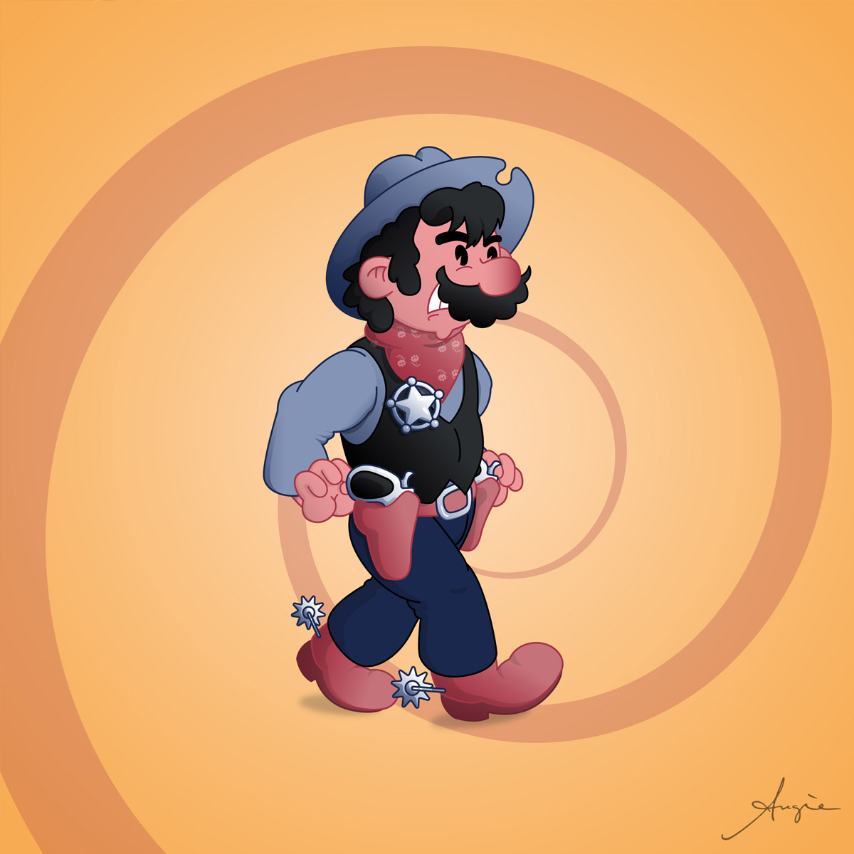 Animation art: the sheriff Animation art: the sheriff