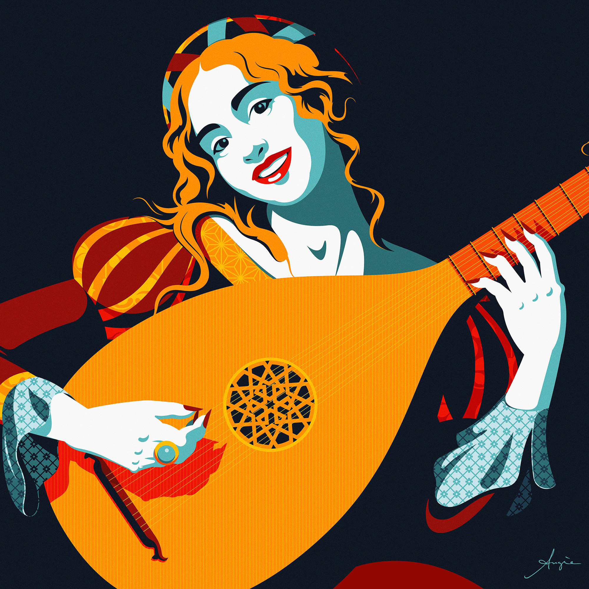 Homage: The Lute Player Homage: The Lute Player