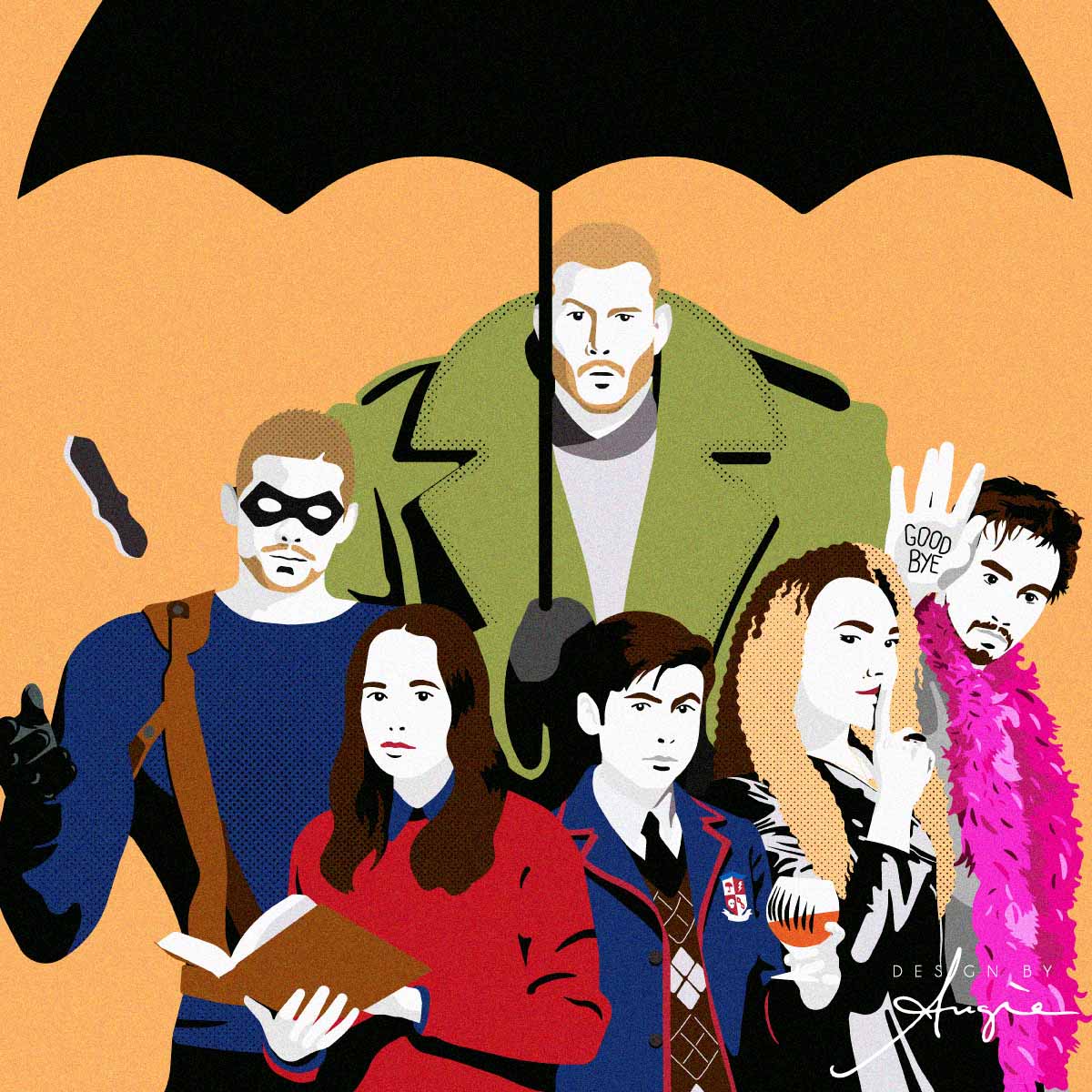 Umbrella Academy tribute illustration Umbrella Academy tribute illustration
